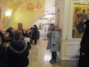 Рождество Христово. В монастыре гости — дети из коррекционной школы-интерната